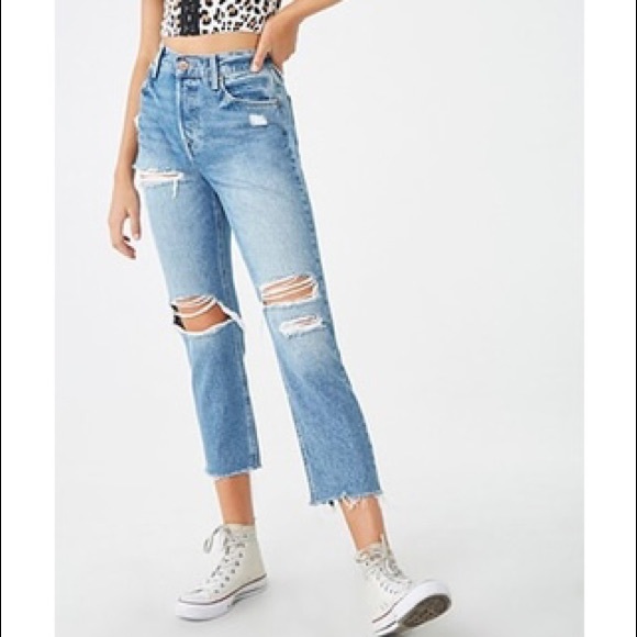 Forever 21 Denim - Forever 21 Larchmont Slim Straight Boyfriend Jeans